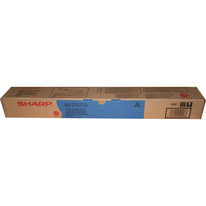 

Картридж лазерный SHARP MX23GTCA, голубой, 10000 страниц, оригинальный для Sharp MX-1810/MX-2010/MX-2310/MX-2314/MX-2614/MX-3111/MX-3114