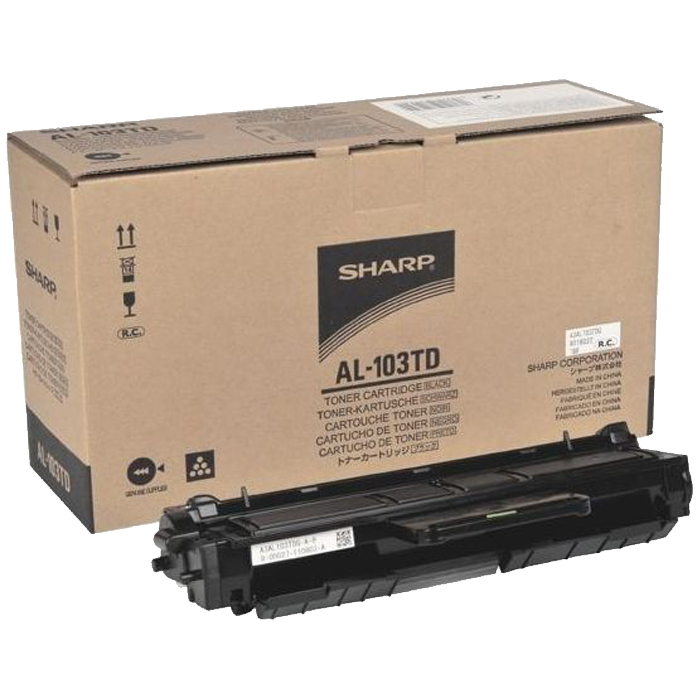 

Картридж лазерный SHARP AL103TD, черный, 2000 страниц, оригинальный для Sharp AL-1035WH, 0