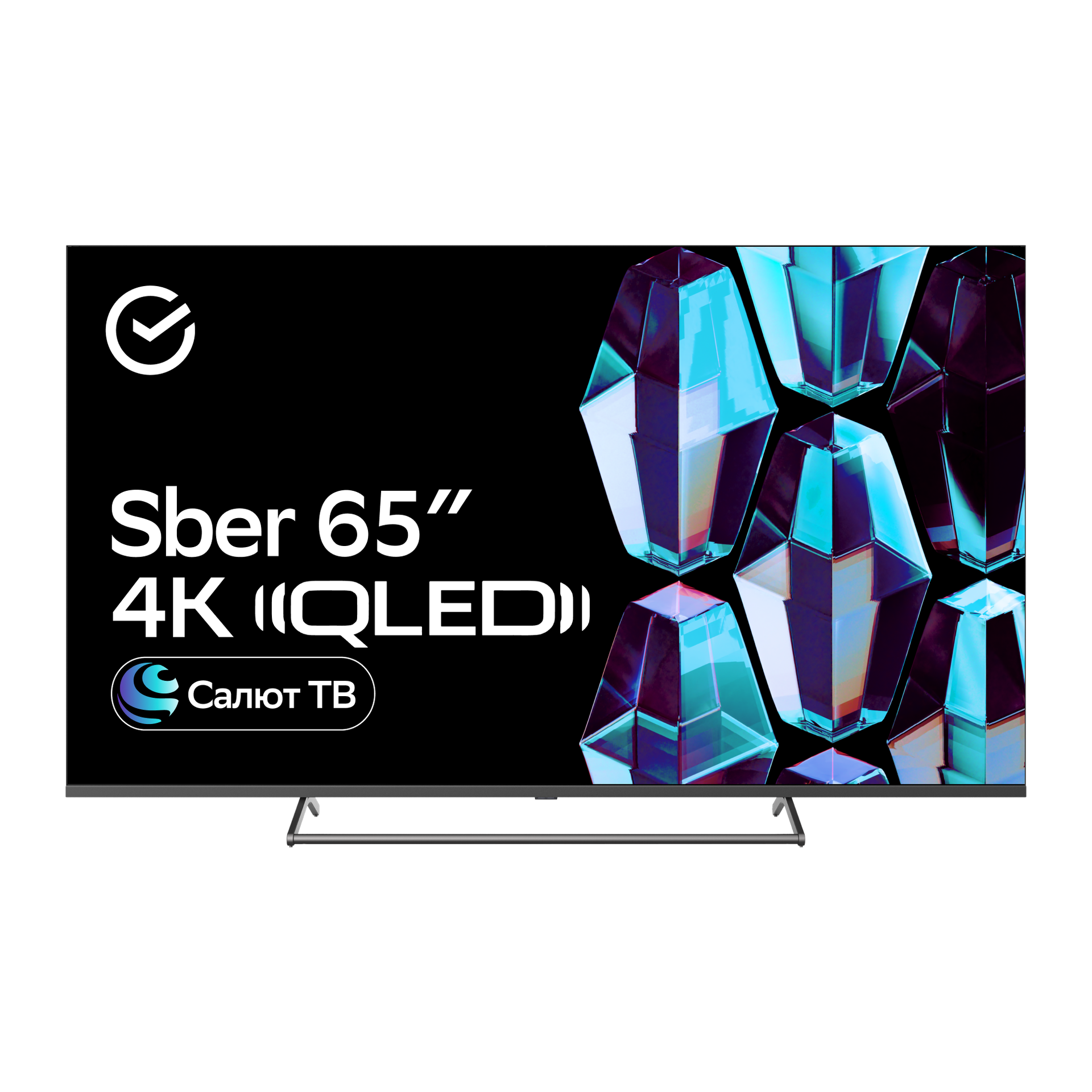 Телевизор 65" Sber SDX-65UQ5231, 3840x2160, титан