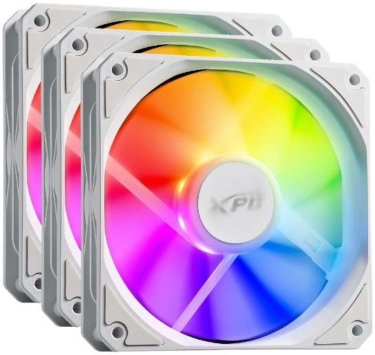 

Комплект вентиляторов XPG VENTO R 120 ARGB PWM, 120 мм, 1600rpm, 32 дБ, 4-pin PWM, 3шт, белый, ARGB подсветка (VENTOR120ARGBPWM3C-WHCWW), VENTO R 120 ARGB PWM