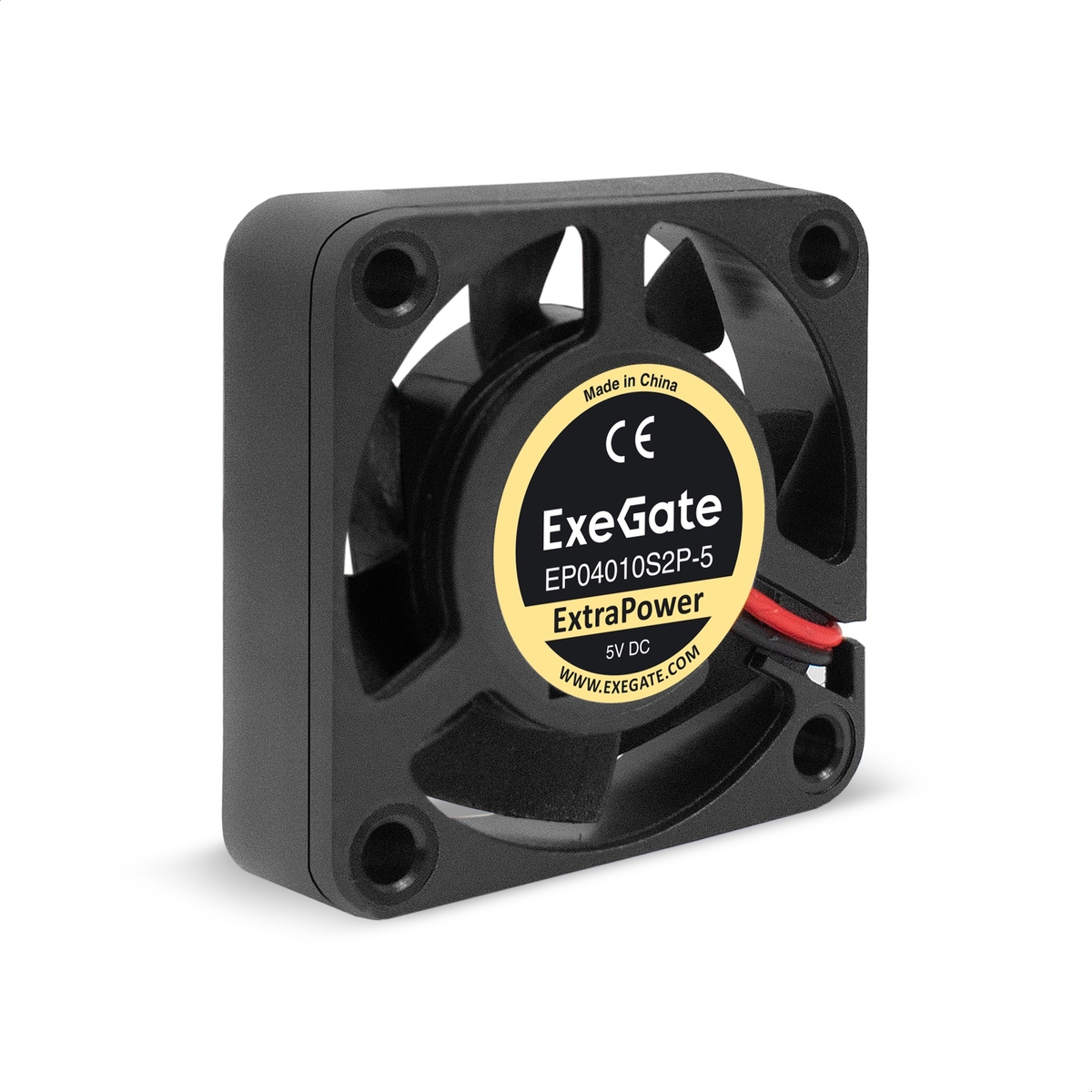 

Вентилятор ExeGate ExtraPower EP04010S2P-5, 40 мм, 7500rpm, 35 дБ, 2-pin, 1шт, черный (EX295194RUS), EP04010S2P-5