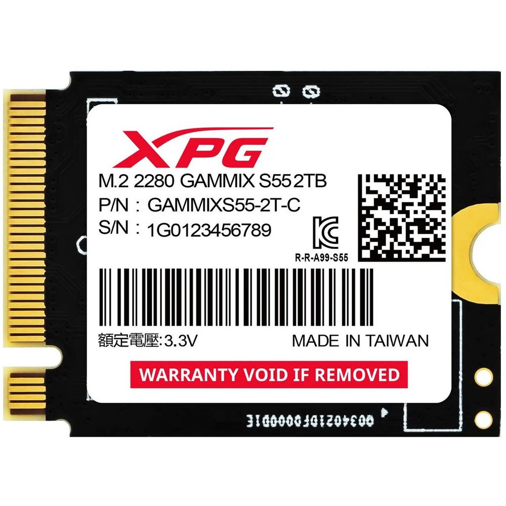 

Твердотельный накопитель (SSD) XPG 2Tb GAMMIX S55 SGAMMIXS55-2T-C, M.2, NVMe (SGAMMIXS55-2T-C) Retail, SGAMMIXS55-2T-C