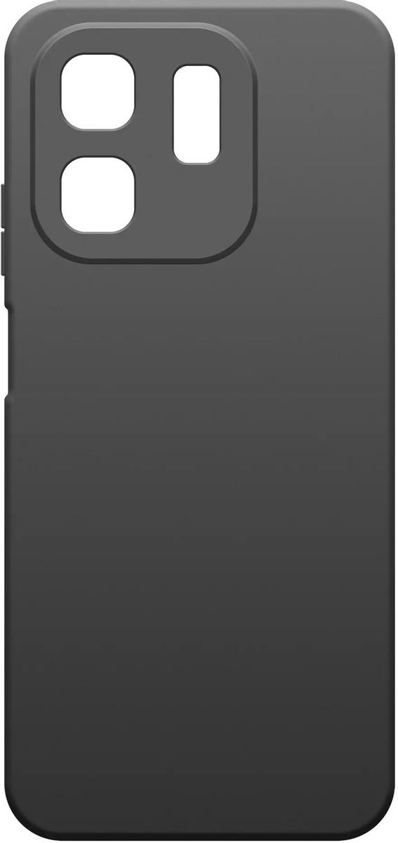

Чехол-накладка BoraSCO для смартфона Infinix Hot 50i, силикон, черный (73768)