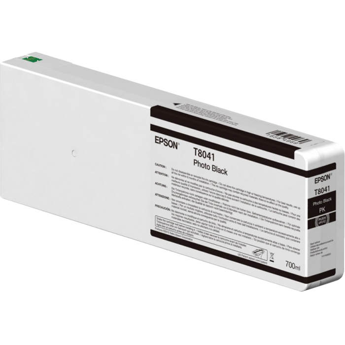 

Картридж струйный Epson T8041 (C13T804100), фото-черный, оригинальный, объем 700мл, для Epson SureColor SC-P6000 / SC-P6000 Spectro / SC-P7000 Spectro / SC-P7000 Spectro / SC-P7000V / SC-P8000 / SC-P8000 Spectro / SC-P9000 / SC-P9000 Spectro / SC-P9000V /