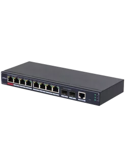 

Коммутатор Dahua SG4010P-2F, управляемый, кол-во портов: 8x1 Гбит/с, кол-во SFP/uplink: SFP 2x1 Гбит/с, установка в стойку, PoE: 8x90 Вт (макс. 110 Вт) (DH-SG4010P-2F), SG4010P-2F