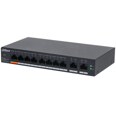 

Коммутатор Dahua CS4010-8ET-60, управляемый, кол-во портов: 8x100 Мбит/с, кол-во SFP/uplink: RJ-45 2x1 Гбит/с, установка в стойку, PoE: 8x60 Вт (макс. 60 Вт) (DH-CS4010-8ET-60), CS4010-8ET-60