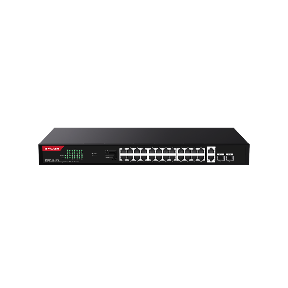 

Коммутатор IP-Com G1128P-24-410W, кол-во портов: 24x1 Гбит/с SFP 2x1 Гбит/с, кол-во SFP/uplink: RJ-45 2x1 Гбит/с, установка в стойку, PoE: 24x30 Вт (макс. 370 Вт) (G1128P-24-410W), G1128P-24-410W
