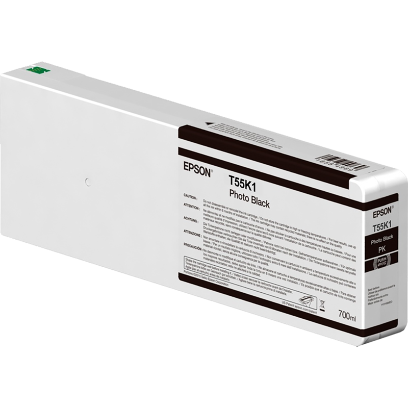 

Картридж струйный Epson T55K (C13T55K100), фото черный, оригинальный, объем 700 мл для Epson SC-P6000/SC-P7000/SC-P8000/SC-P9000, T55K