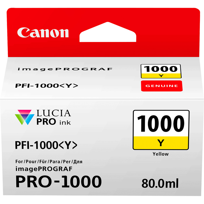 

Картридж струйный Canon 0549C001 (0549C001), желтый, оригинальный, объем 80 мл для Canon Canon imagePROGRAF PRO-1000, 0549C001