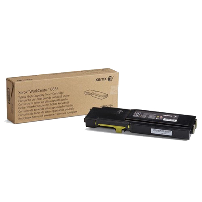 

Картридж лазерный Xerox 106R02754, желтый, 7500 страниц, оригинальный для Xerox WorkCentre 6655, 106R02754