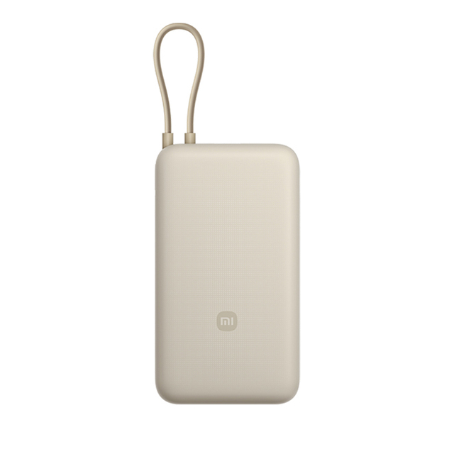 

Портативный аккумулятор (Powerbank) Xiaomi Power Bank With Cable, 20000 мА·ч, 1xUSB, 3А, Type-C, QC, бежевый (BHR8851GL), Power Bank With Cable