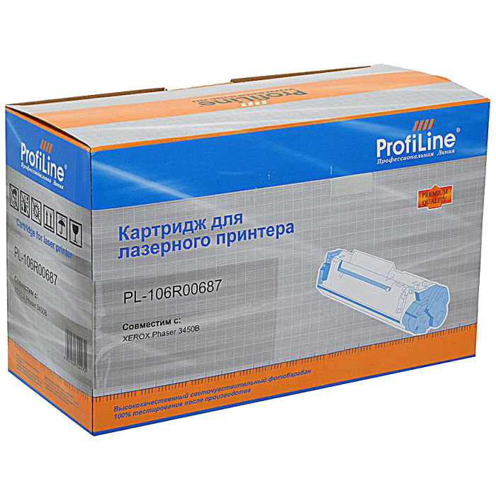 

Картридж лазерный ProfiLine PL-106R00687, черный, 5000 страниц, совместимый для Xerox 3450 / 3450D / 3450DN