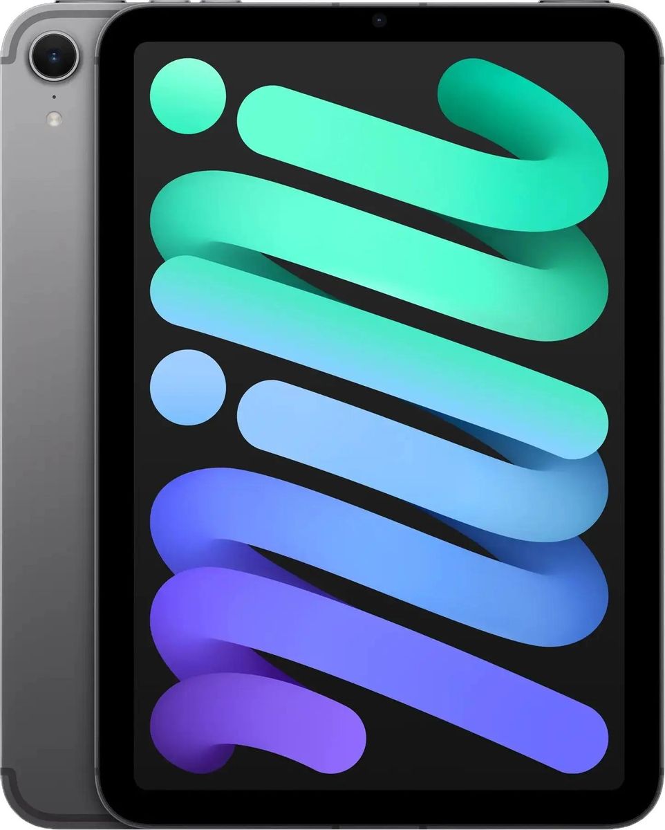 

Планшет Apple iPad mini 2024 8.3" 2266x1488 IPS, Apple A17 Pro, 8Gb RAM, 128Gb, 3G/4G LTE/5G, WiFi, BT, iPadOS, серый космос (MXPN3ZP/A), mini 2024