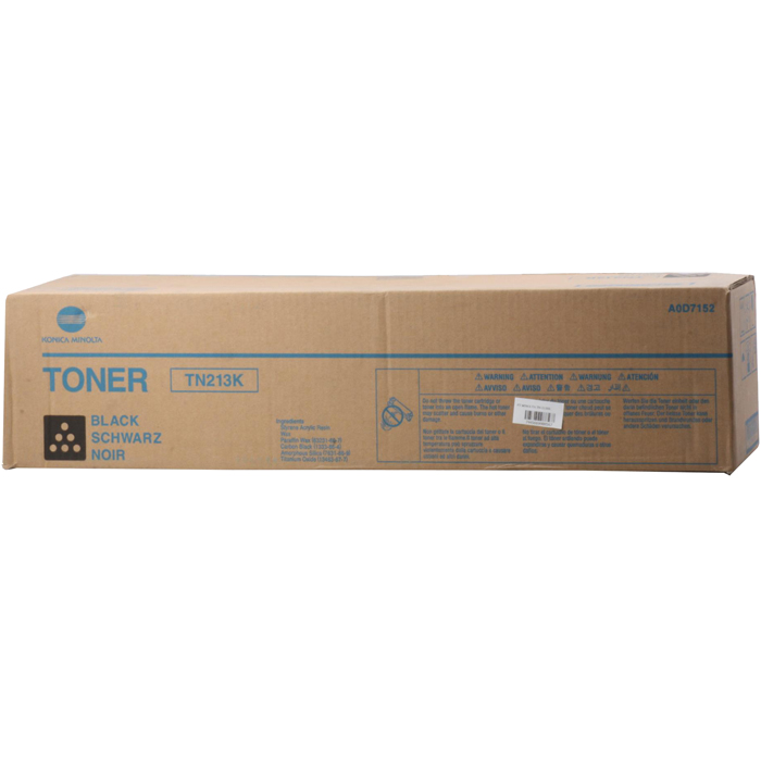 

Картридж лазерный Konica Minolta TN-213K/A0D7152, черный, 1шт., 24500 страниц, оригинальный, для Konica-Minolta Bizhub C203 / C253, TN-213K