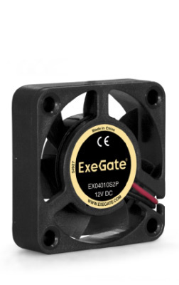 

Вентилятор ExeGate ExtraSilent ES04020S3P-5, 40 мм, 4800rpm, 21 дБ, 3-pin, 1шт, черный (EX296998RUS), ES04020S3P-5