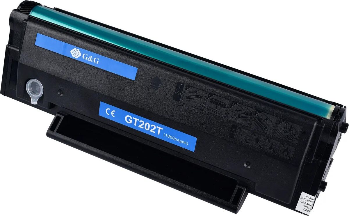 

Картридж лазерный G&G GT202T, черный, 1600 страниц, совместимый для G&G P2022/P2022W/M2022/M2022NW без чипа, GT202T