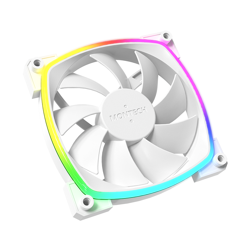 Вентилятор MONTECH AX120 ARGB, 120 мм, 1шт (AX120 PWM WHITE)