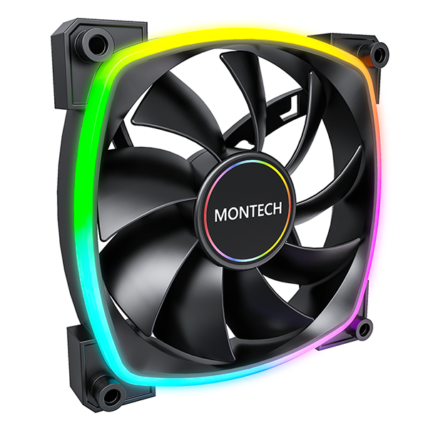 

Вентилятор MONTECH AX140 ARGB, 140 мм, 1600rpm, 27.9 дБ, 4-pin PWM, 1шт, черный, ARGB подсветка (AX140 PWM BLACK), AX140 ARGB