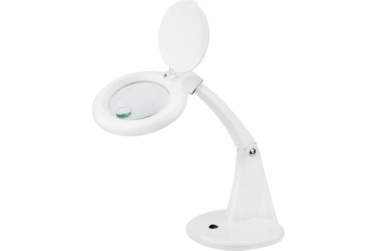 

Лупа настольная Rexant, 3D+12D, 40 SMD LED, ø100мм, белый (31-0243)