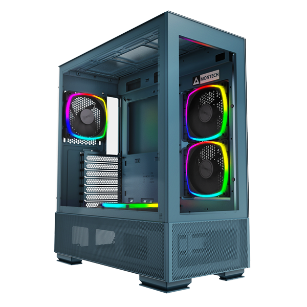 

Корпус MONTECH SKY TWO MOROCCO, ATX, Full-Tower, 2xUSB 3.0, USB Type-C, RGB подсветка, голубой, без БП (SKY TWO MOROCCO), SKY TWO MOROCCO