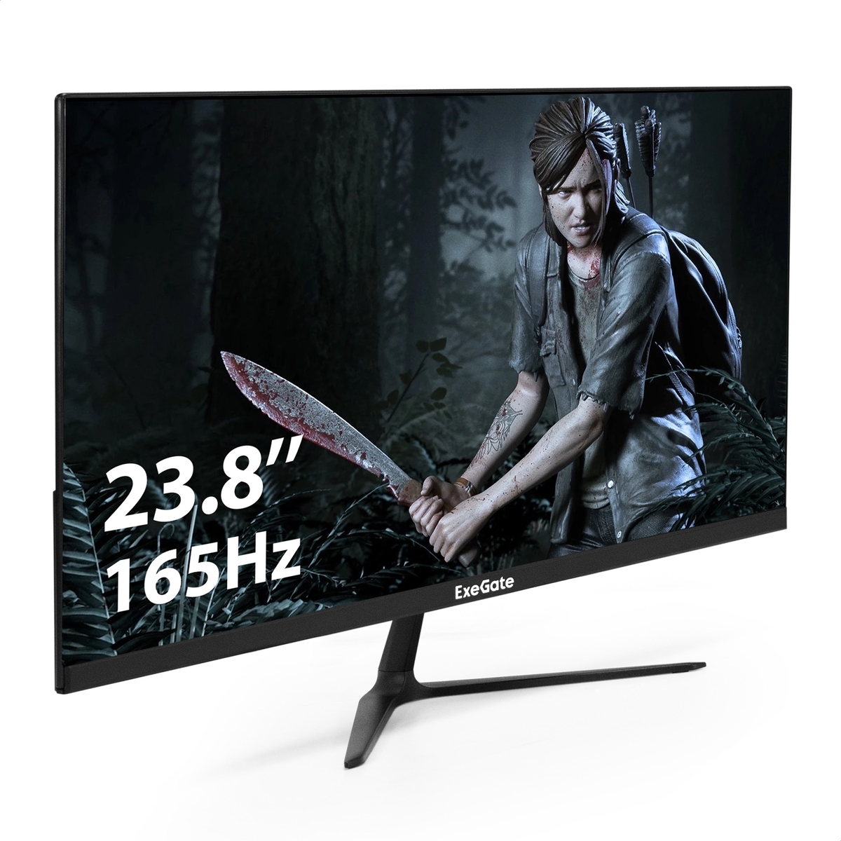 

Монитор 23.8" ExeGate Combat EG2407C IPS, 1920x1080 (16:9), 300кд/м2, 165 Гц, 1 мс, 178°/178°, HDMI, DisplayPort, USB-Hub, черный (EX295589RUS), Combat EG2407C