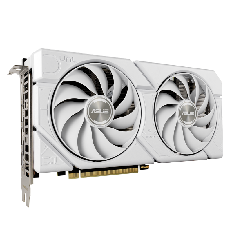 

Видеокарта ASUS NVIDIA GeForce RTX 4060 DUAL EVO OC, 8Gb GDDR6, 128 бит, PCI-E, HDMI, 3DP, Retail (DUAL-RTX4060-O8G-EVO-WHITE), DUAL EVO OC