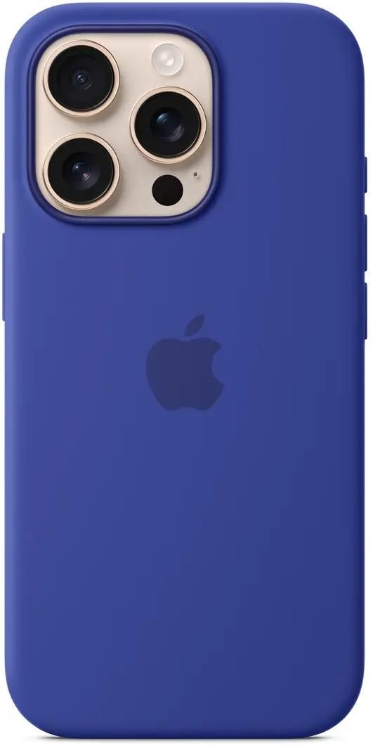 

Чехол-накладка Apple Silicone Case with MagSafe для смартфона Apple iPhone 16 Pro, силикон, ультрамарин (MYYP3ZM/A)