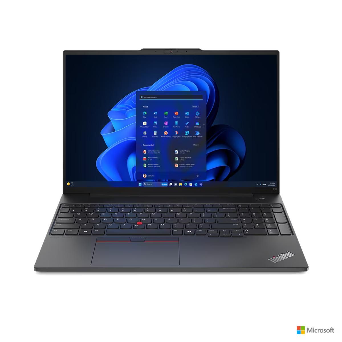 

Ноутбук Lenovo ThinkPad E16 G2 16" IPS 1920x1200, Intel Core Ultra 7 155H 3.8 ГГц, 32Gb RAM, 1Tb SSD, без OC, черный (21MBS12U00)