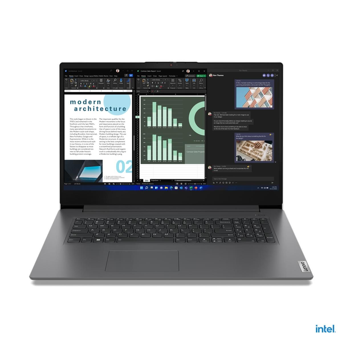 

Ноутбук Lenovo V17 IRU G4 17.3" IPS 1920x1080, Intel Core i3 1315U 1.2 ГГц, 8Gb RAM, 512Gb SSD, без OC, серый (83A2000URU), IRU