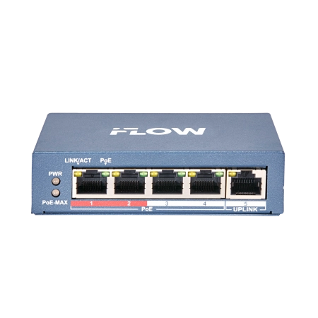 

Коммутатор iFlow F-SW-EU205POE-V, кол-во портов: 4x100 Мбит/с, кол-во SFP/uplink: RJ-45 1x100 Мбит/с, PoE: 4x30 Вт (макс. 60 Вт) (301803319), F-SW-EU205POE-V