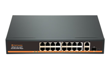 

Коммутатор AK technology AK-SWP162, кол-во портов: 16x100 Мбит/с, кол-во SFP/uplink: RJ-45 2x1 Гбит/с, PoE: 16x15 Вт (макс. 250 Вт), AK-SWP162