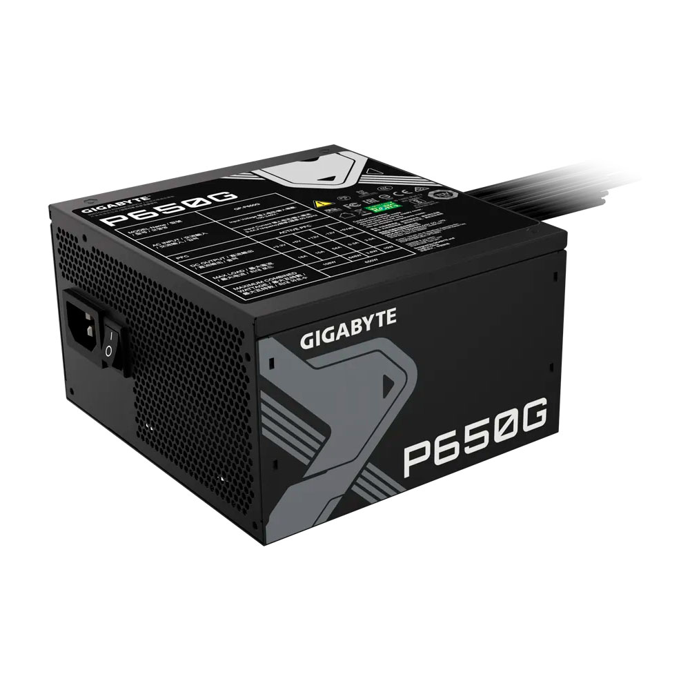 

Блок питания 650 Вт ATX GIGABYTE P650G, 120 мм, 80 Plus Gold, Retail (GP-P650G), P650G