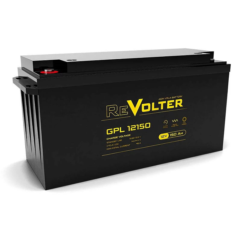 

Аккумуляторная батарея для ИБП ReVolter GPL 12150, 12V, 150Ah (GPL 12150), Черный, GPL 12150