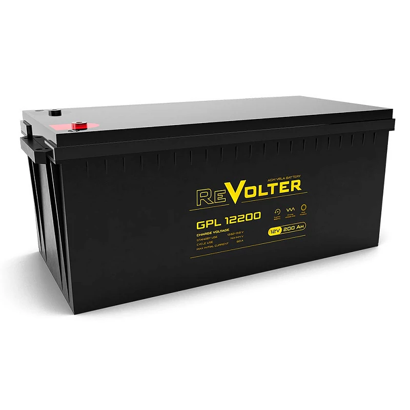 Аккумуляторная батарея для ИБП ReVolter GPL 12200, 12V, 200Ah
