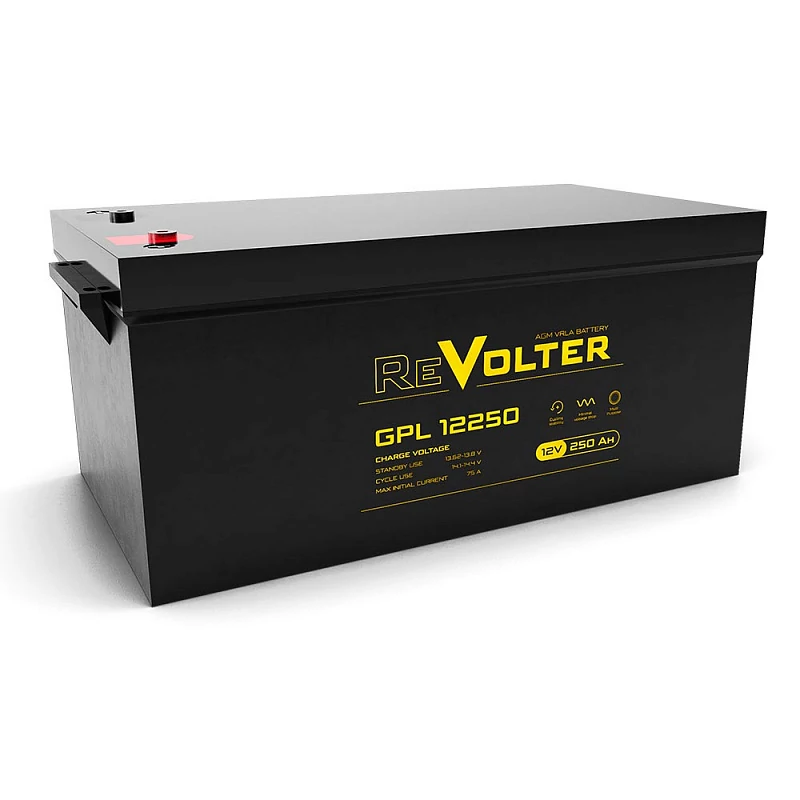 Аккумуляторная батарея для ИБП ReVolter GPL 12250, 12V, 250Ah