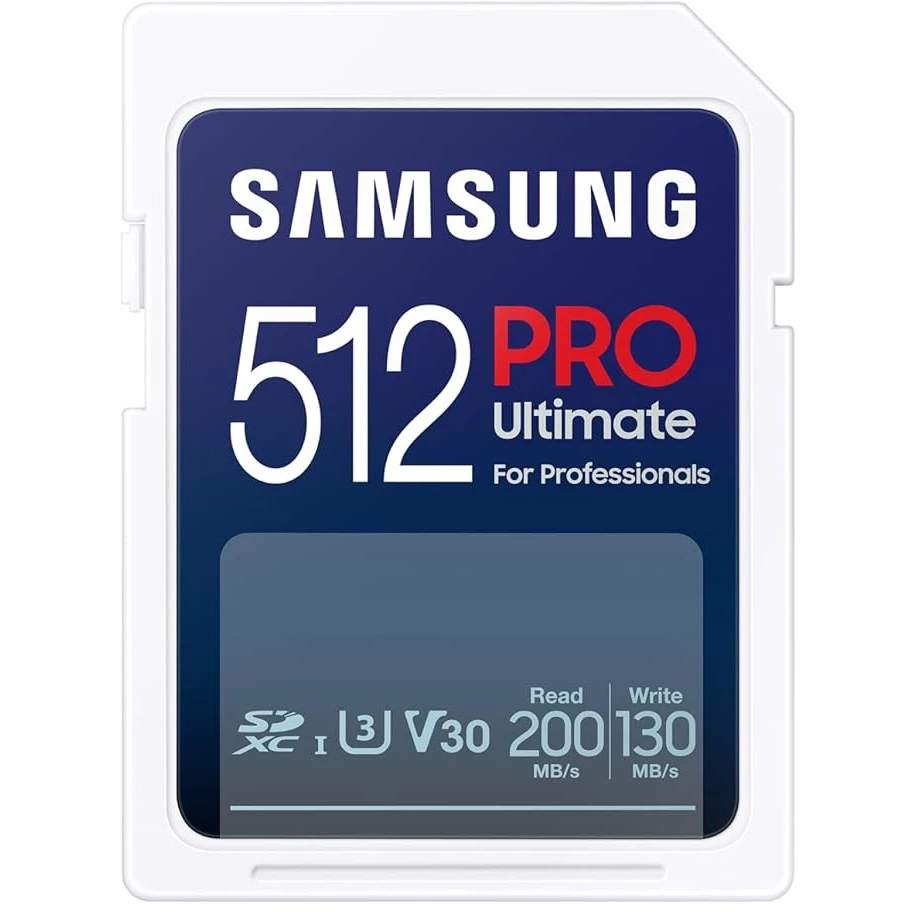 Карта памяти SDXC Samsung 512Gb Class 10 UHS-I U3 (MB-SY512S/WW)