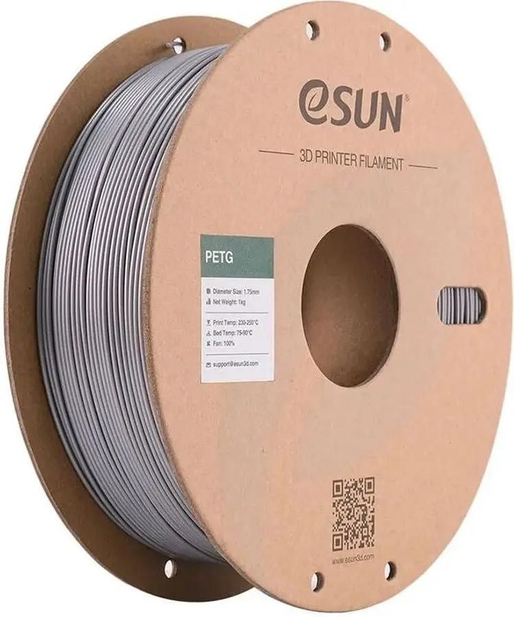 

Пластик eSUN PETG175SS1, PETG, серебристый для 3D принтера (PETG175SS1), PETG175SS1