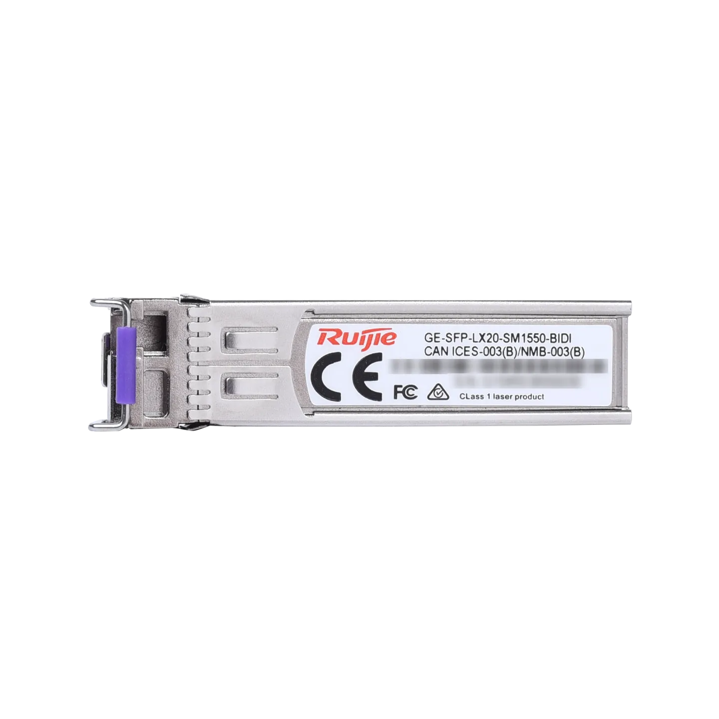 

Модуль SFP Ruijie, 20 км, LC, Tx:1550 нм, Rx:1310 нм, 1 Гбит/с, SM, одинарный, DDM (GE-SFP-LX20-SM1550-BIDI)