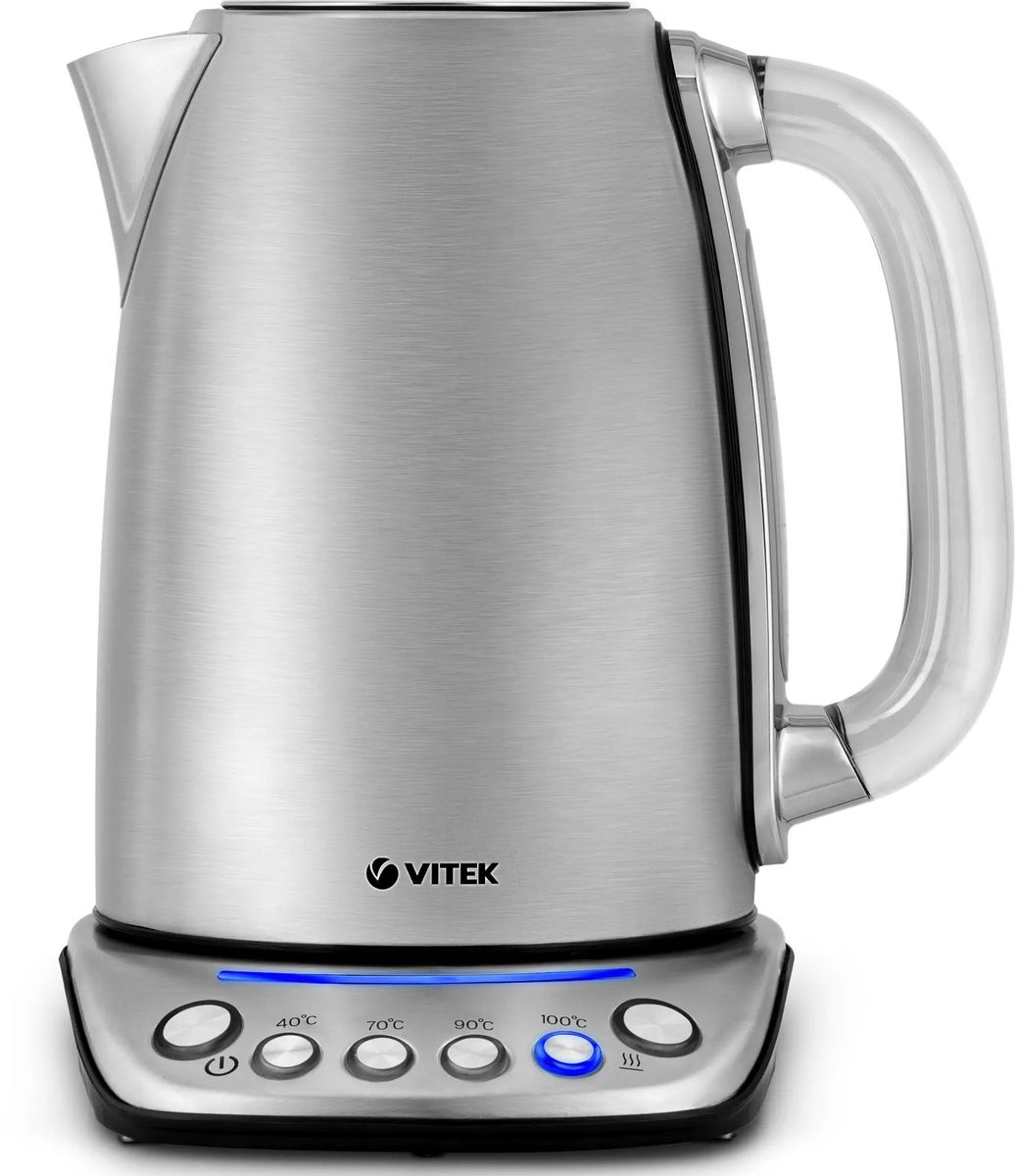

Чайник электрический VITEK VT-7089 1.7л. 2.2 кВт, нержавеющая сталь, серебристый ( VT-7089), VT-7089