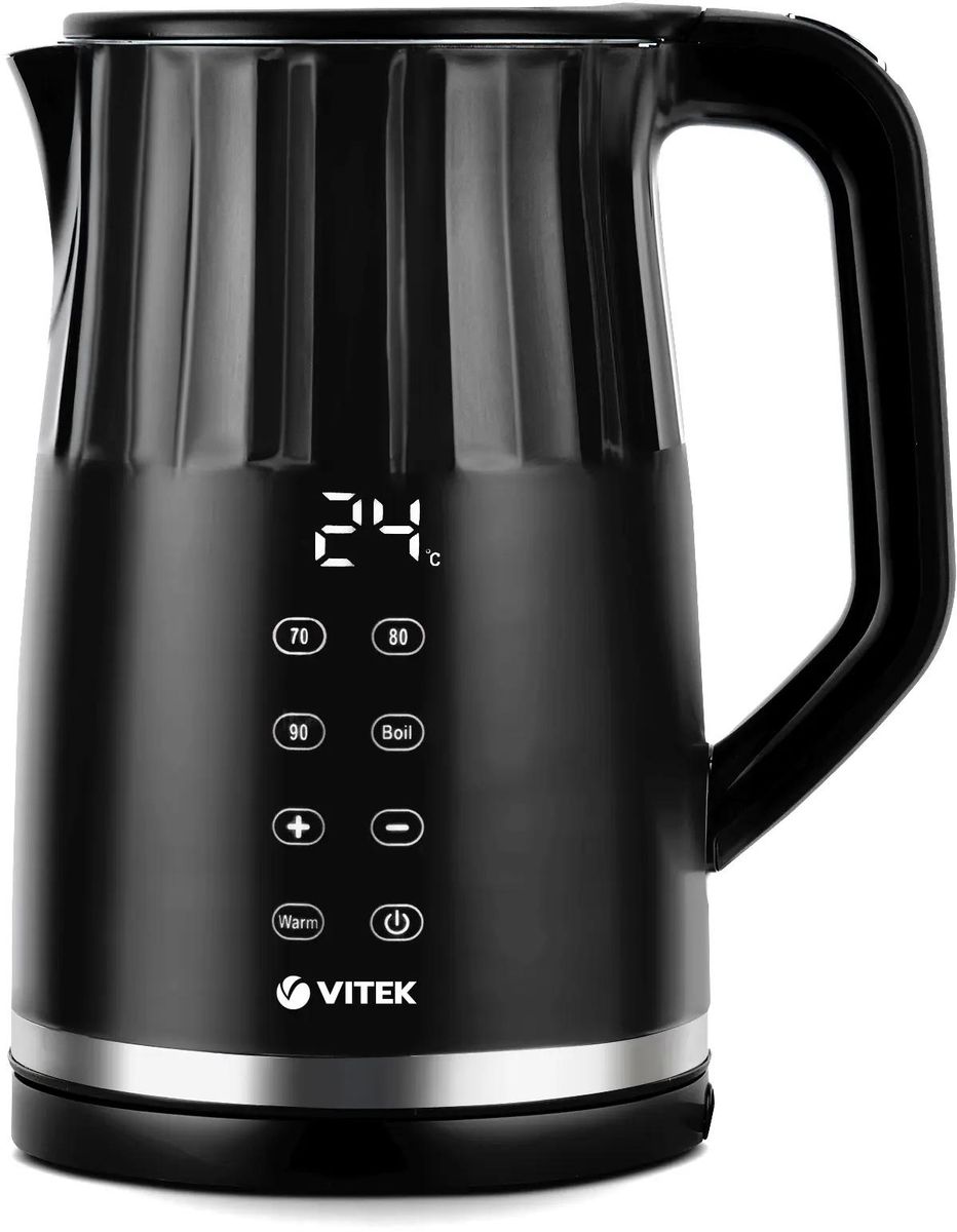 

Чайник электрический VITEK VT-8826 1.7л. 2.2 кВт, металл/пластик, черный ( VT-8826), VT-8826