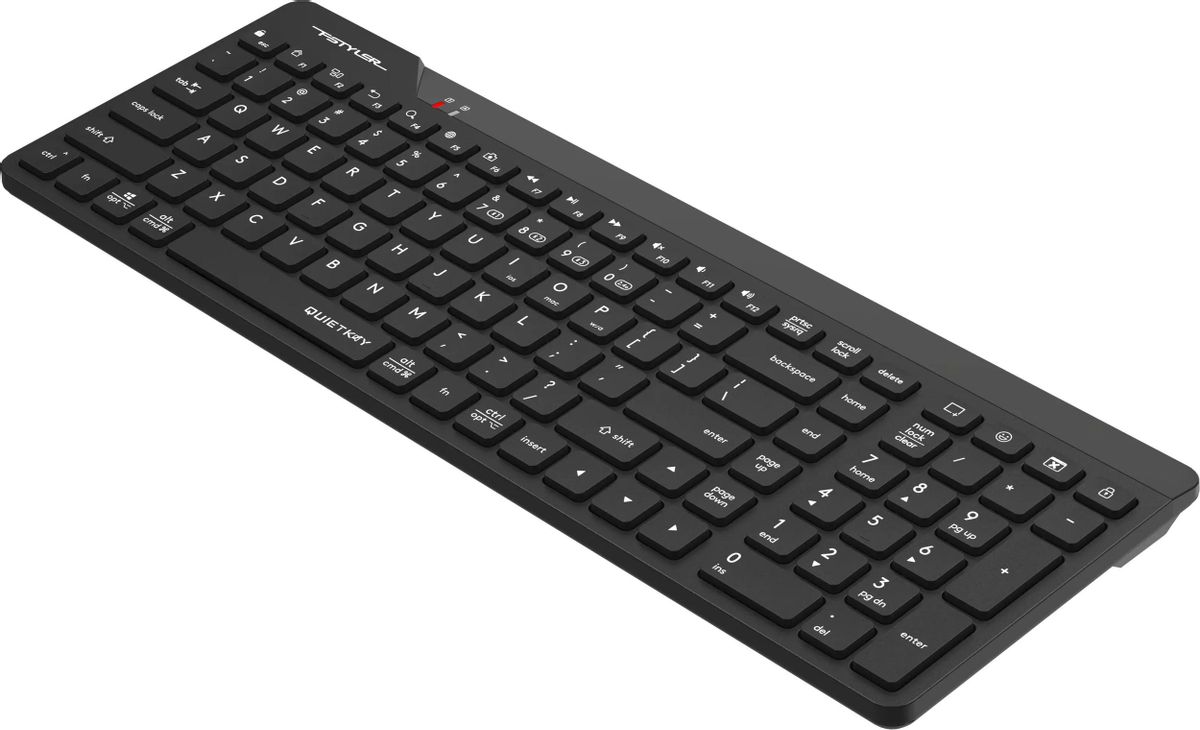 

Клавиатура беспроводная A4Tech FBK23 AS, мембранная, Bluetooth/Радиоканал, черный (FBK23 AS) Английская раскладка!!!, FBK23 AS