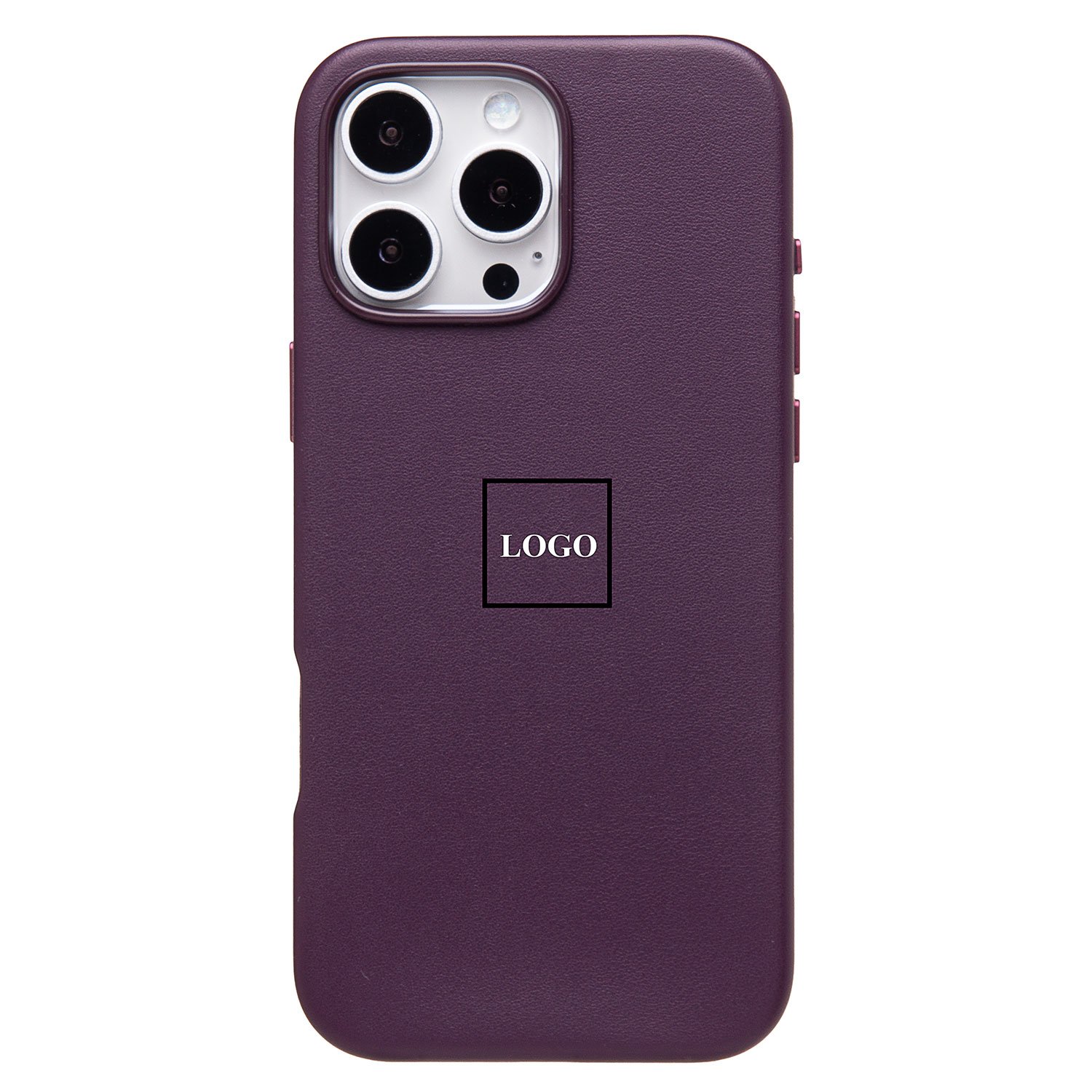 

Чехол-накладка ORG SM002 для смартфона Apple iPhone 16 Pro Max, экокожа, бордовый (234508)