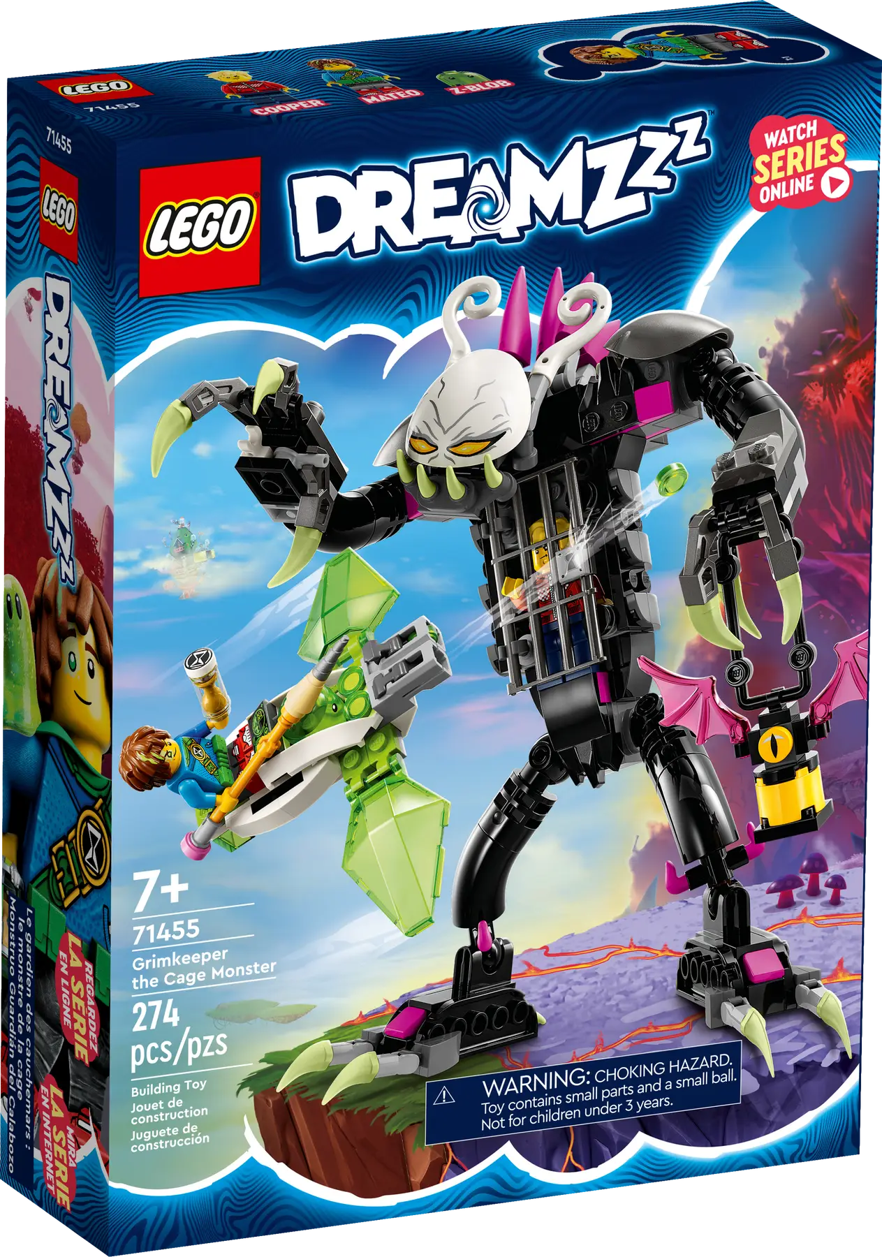 Конструктор LEGO Dreamzzz Монстр в клетке Гримкипер, деталей: 274
