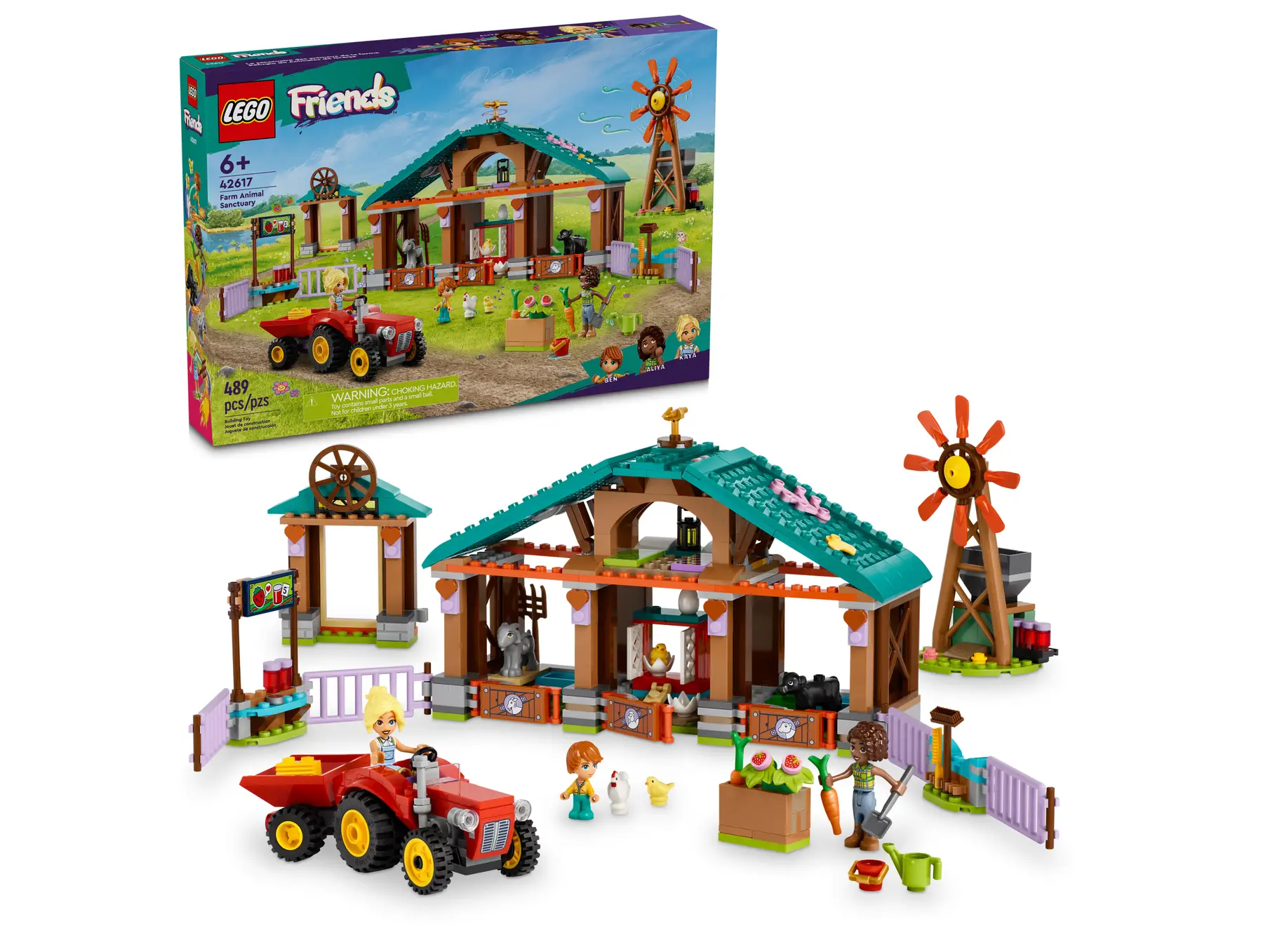 Конструктор LEGO Friends Ферма для сельскохозяйственных животных, деталей: 489