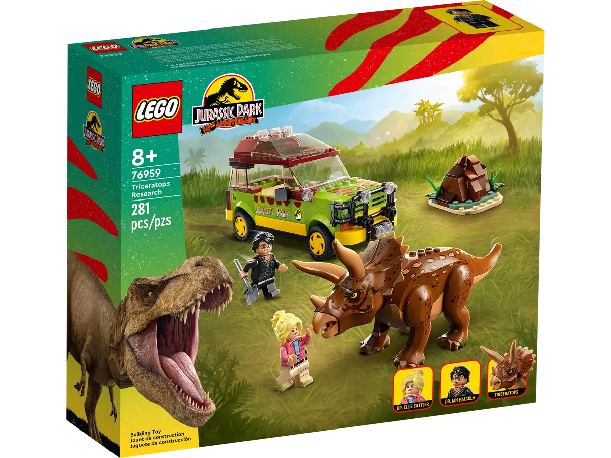 Конструктор LEGO J.W. Исследования трицератопса, деталей: 281