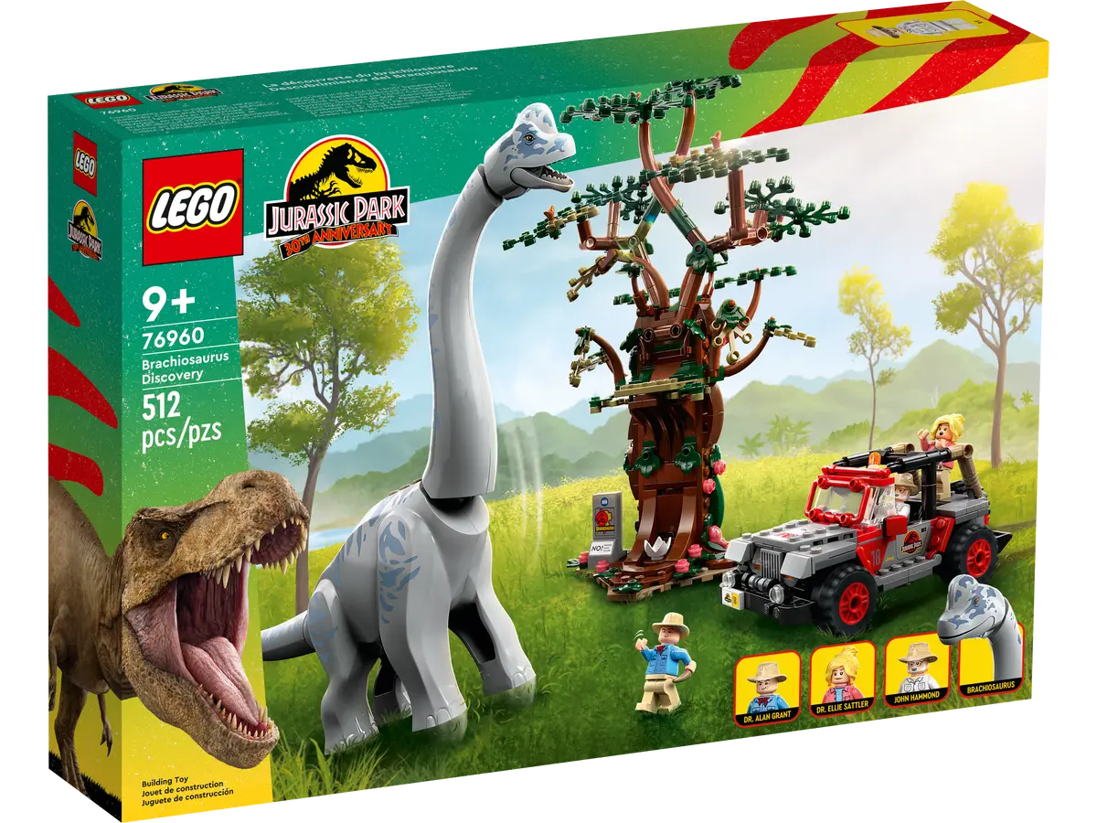 Конструктор LEGO J.W. Открытие брахиозавра, деталей: 512