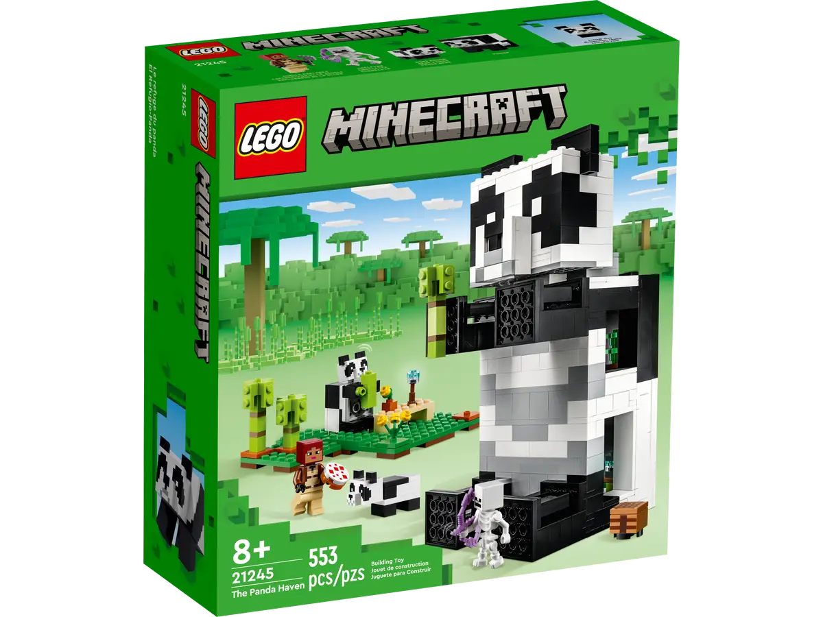 Конструктор LEGO Minecraft Дом Панды, деталей: 553