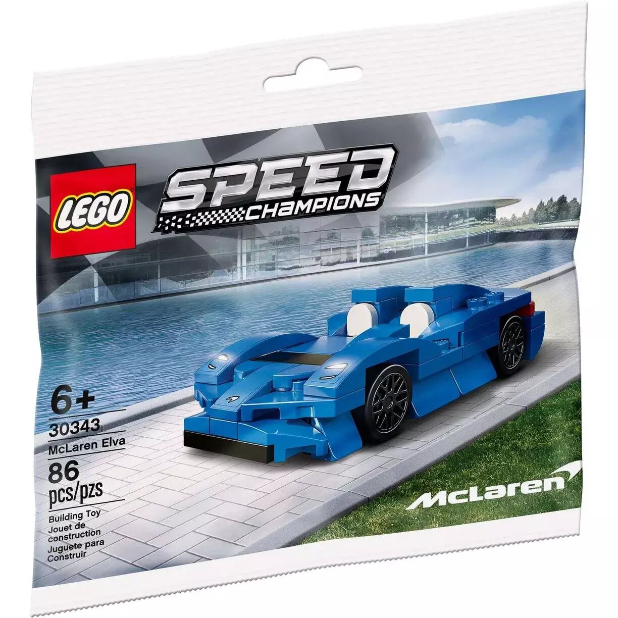 Конструктор LEGO Speed Champions McLaren Elva, деталей: 86