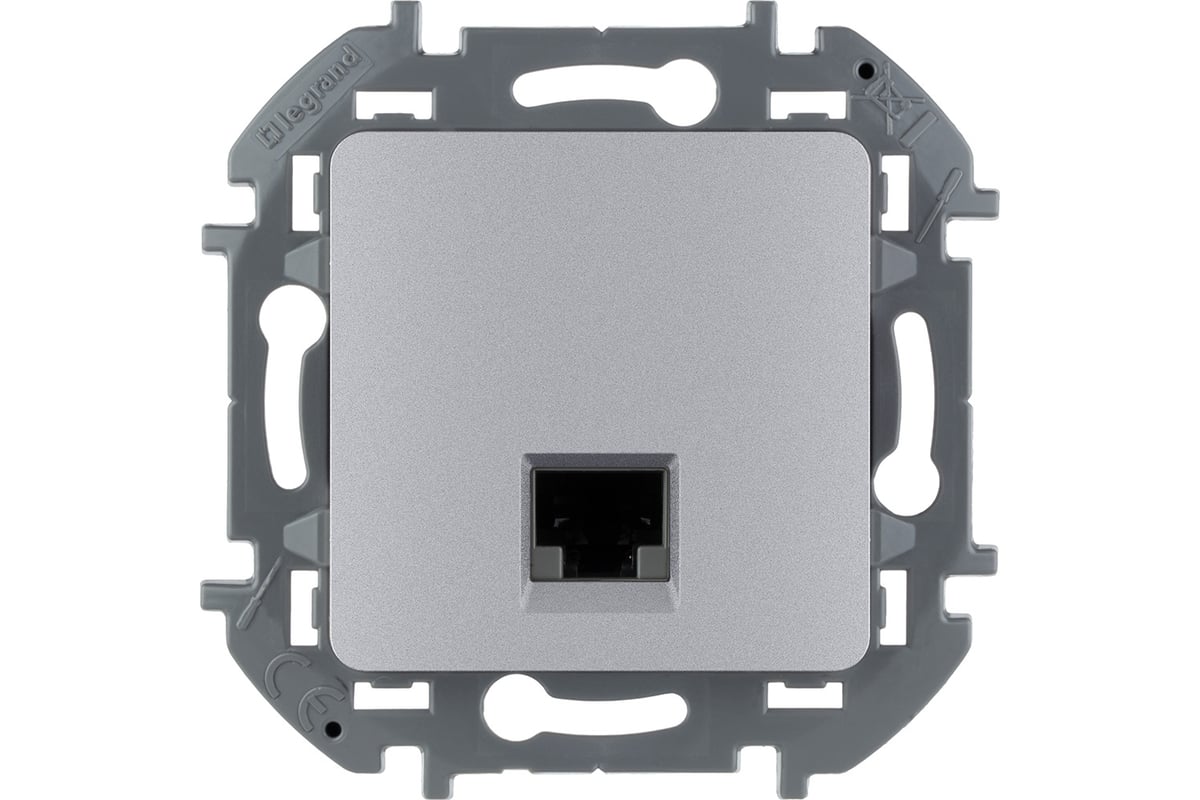 

Розетка RJ-45 скрытый монтаж, IP20, алюминий, Legrand Inspiria (673832)