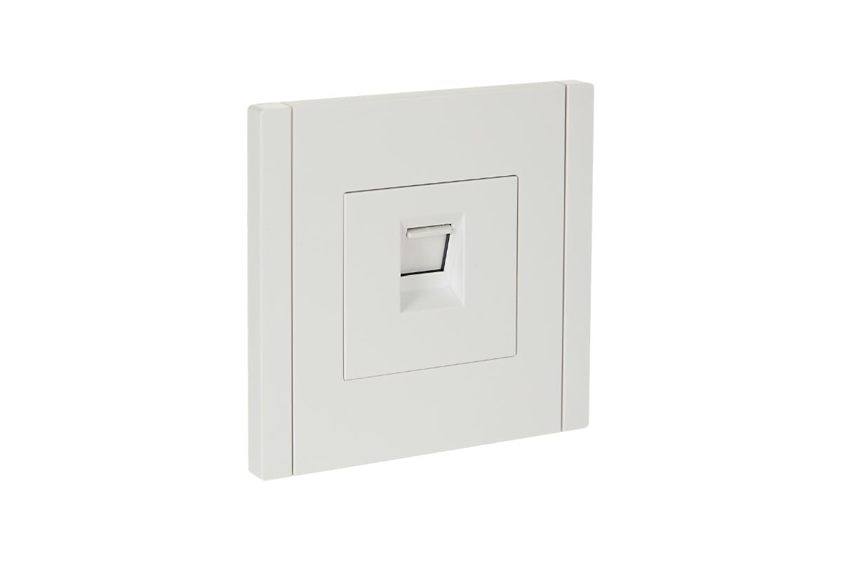 

Розетка RJ-45 скрытый монтаж категория 6, IP20, белый, IEK FORTE&PIANO FP231 (FP-K10-2-K01), FP231